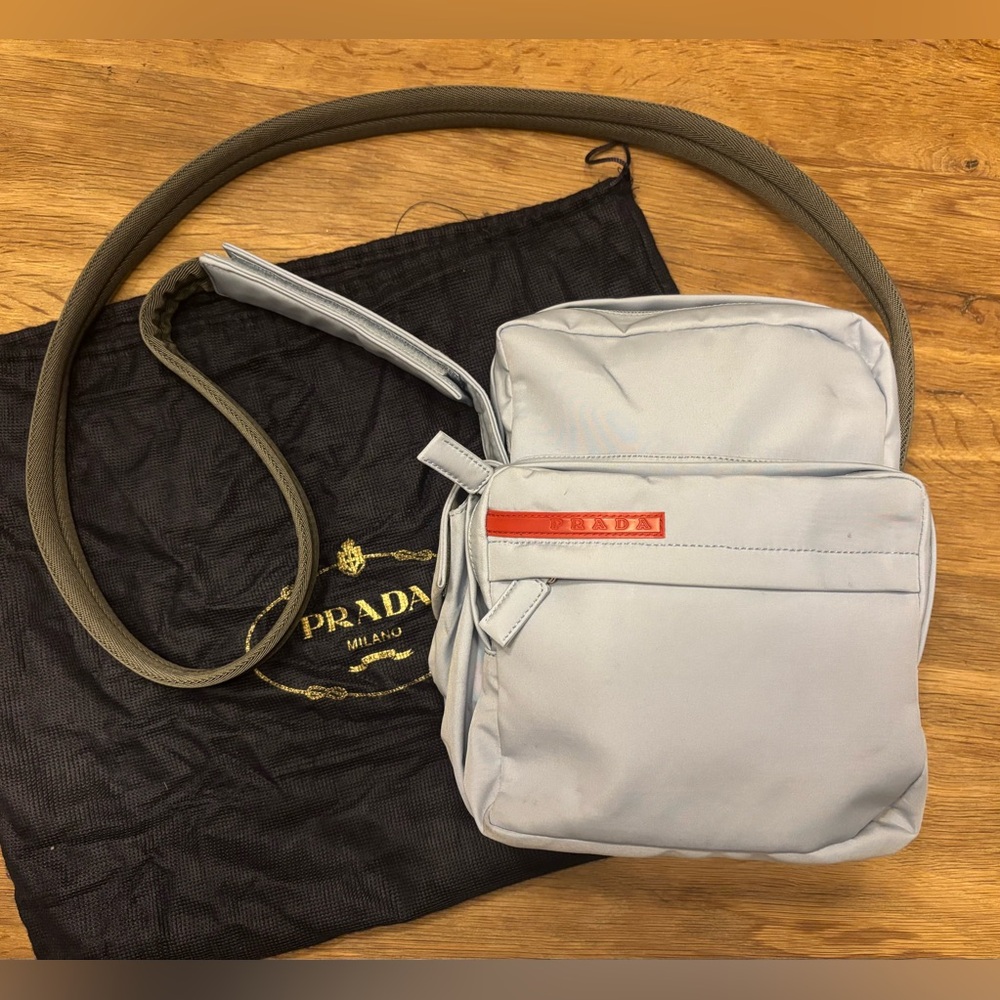 Prada Sport Baby Blue Nylon Bag